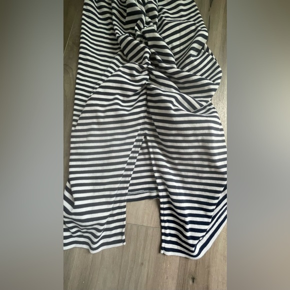 A New Day Target Womens Navy Blue Rib Knit ruched Midi Dress Size X-Large - Picture 4 of 4